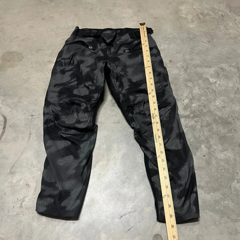 Fly Racing Radium Kids Grey Black Camo Bicycle Motocross Pants Size 24
